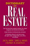 Dictionary of Real Estate 1st Edition,0471013358,9780471013358