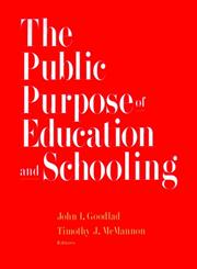 The Public Purpose of Education and Schooling 1st Edition,0787909343,9780787909345