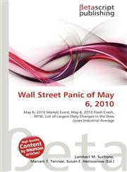 Wall Street Panic of May 6, 2010,613143980X,9786131439803