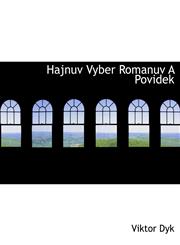 Hajnuv Vyber Romanuv A Povidek,1140114271,9781140114277