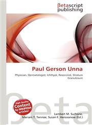 Paul Gerson Unna,613477121X,9786134771214