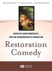 Restoration Comedy,0631234721,9780631234722