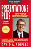 Presentations Plus David Peoples' Proven Techniques 2nd Revised Edition,0471559261,9780471559269