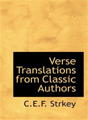 Verse Translations from Classic Authors,1110902506,9781110902507