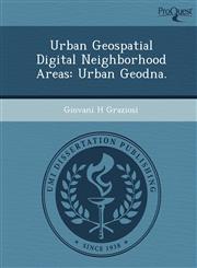 Urban Geospatial Digital Neighborhood Areas Urban Geodna.,1249089980,9781249089988