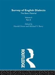 Survey Eng Dialects Vol. 2, Part 2,0415185130,9780415185134