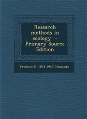 Research Methods in Ecology - Primary Source Edition,1293882801,9781293882801