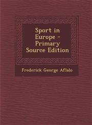 Sport in Europe,1289773882,9781289773885