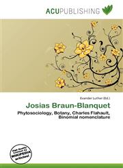 Josias Braun-Blanquet,6136931907,9786136931906