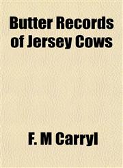 Butter Records of Jersey Cows,1152160362,9781152160361