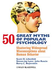 50 Great Myths of Popular Psychology Shattering Widespread Misconceptions about Human Behavior,140513111X,9781405131117