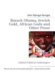 Barack Obama, Jewish Gold, African Gods and Other Prose,3837043533,9783837043532