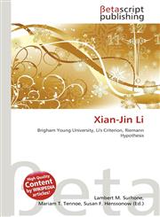 Xian-Jin Li,613205684X,9786132056849