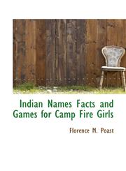 Indian Names Facts and Games for Camp Fire Girls,1110480784,9781110480784