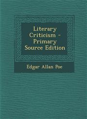 Literary Criticism - Primary Source Edition,1293096415,9781293096413