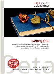 Dzongkha,6133511362,9786133511361