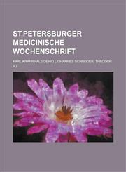 St.Petersburger Medicinische Wochenschrift,1236857097,9781236857095