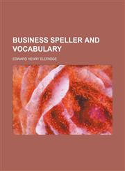 Business speller and vocabulary,1151739464,9781151739469