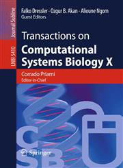 Transactions on Computational Systems Biology X,3540922725,9783540922728