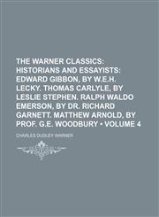Historians and Essayists Volume 4,1154485048,9781154485042