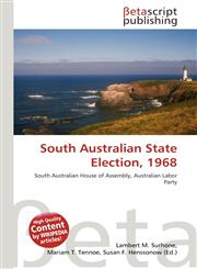South Australian State Election, 1968,6134462284,9786134462280