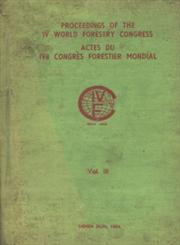 Proceedings of the IV World Forestry Congress : General and Special Papers on Tropical Forestry Vol. 3