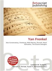 Yan Frenkel,6131184267,9786131184260