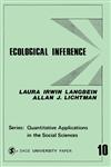 Ecological Inference,0803909411,9780803909410