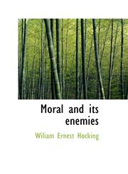 Moral and its enemies,1110695586,9781110695584