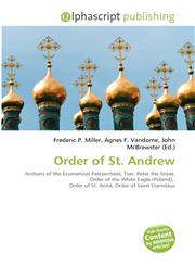 Order of St. Andrew,6134383686,9786134383684