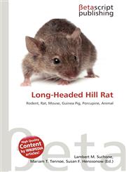 Long-Headed Hill Rat,6135416359,9786135416350