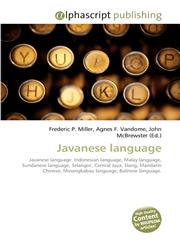Javanese language,6130083645,9786130083649