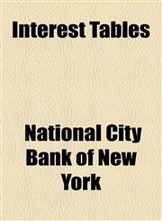 Interest Tables,1154591417,9781154591415