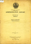 Administration Report for the Year 1960-61 - Part II. B Irrigation (Statistical Statements)