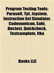 Program Testing Tools Parasoft,1156574439,9781156574430