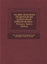 VALMIKI MAHARSHI PRANITHAM-SRI RAMAYANAM-SUNDARAKANDA - Primary Source Edition,1295723212,9781295723218