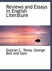 Reviews and Essays in English Literature,1140289853,9781140289852