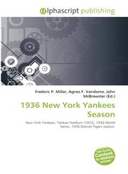 1936 New York Yankees Season,613556191X,9786135561913