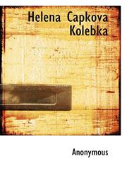 Helena Capkova Kolebka,1117780643,9781117780641