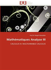 Mathematiques Analyse III,6131534683,9786131534683