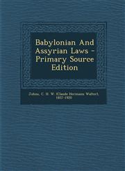 Babylonian And Assyrian Laws - Primary Source Edition,1295088843,9781295088843