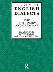 Survey of English Dialects,0415020298,9780415020299