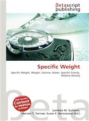 Specific Weight,6131009325,9786131009327
