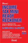 Bharat's Income Tax Mini Ready Reckoner Including Wealth Tax [For A.Y. 2010-2011 & 2011-2012] 13th Edition,8177336207,9788177336207