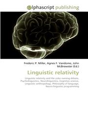 Linguistic relativity,6130080328,9786130080327