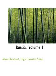 Russia, Volume I,1103809830,9781103809837