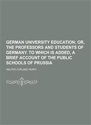 German University Education,1230262733,9781230262734