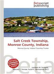 Salt Creek Township, Monroe County, Indiana,6134434639,9786134434638