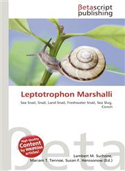Leptotrophon Marshalli,6137556182,9786137556184