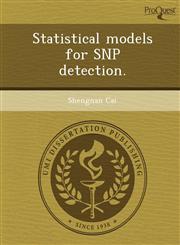 Statistical models for SNP detection.,1248953835,9781248953839